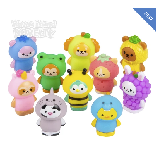 Rubber kawaii animals