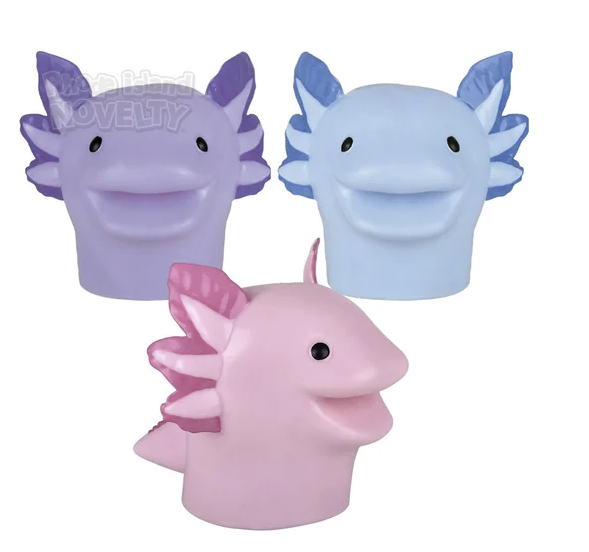 Axolotl hand puppet