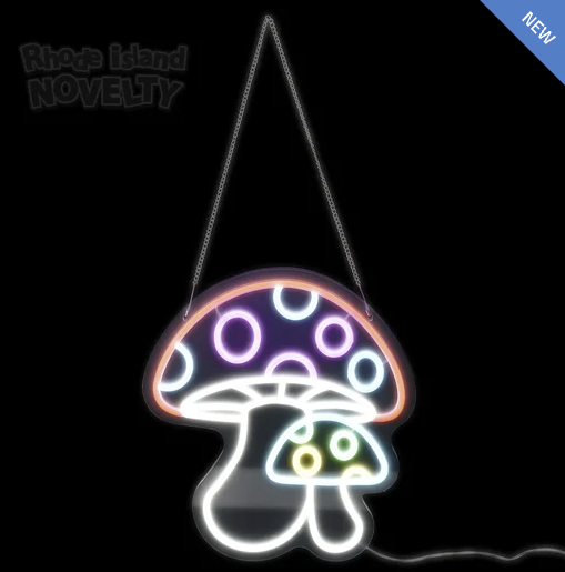 Mushroom neon sign