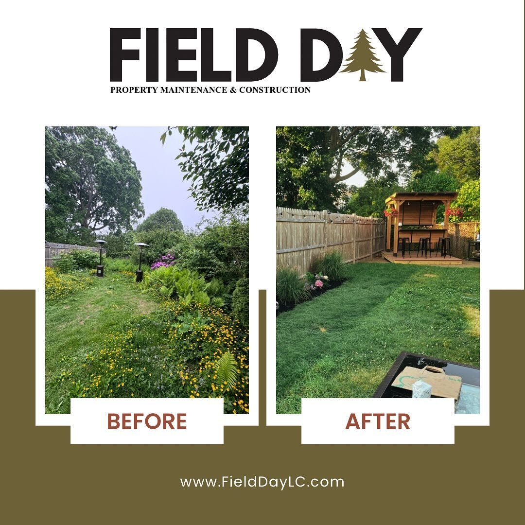 Backyard transformation. One of our more rewarding projects of the year!

#seacoastnh #landscapenh #beforeandafterhomeedition #newhampshire #newhampshirelife #landscaping