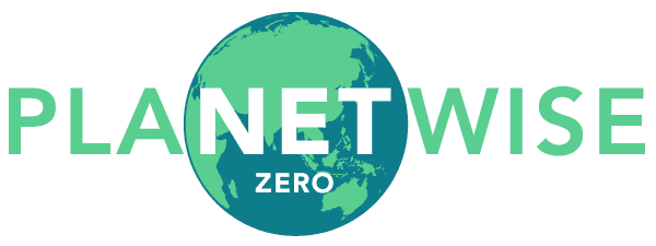 The logo of Planetwise ESG and carbon accounting digital AI platform for small and medium businesses