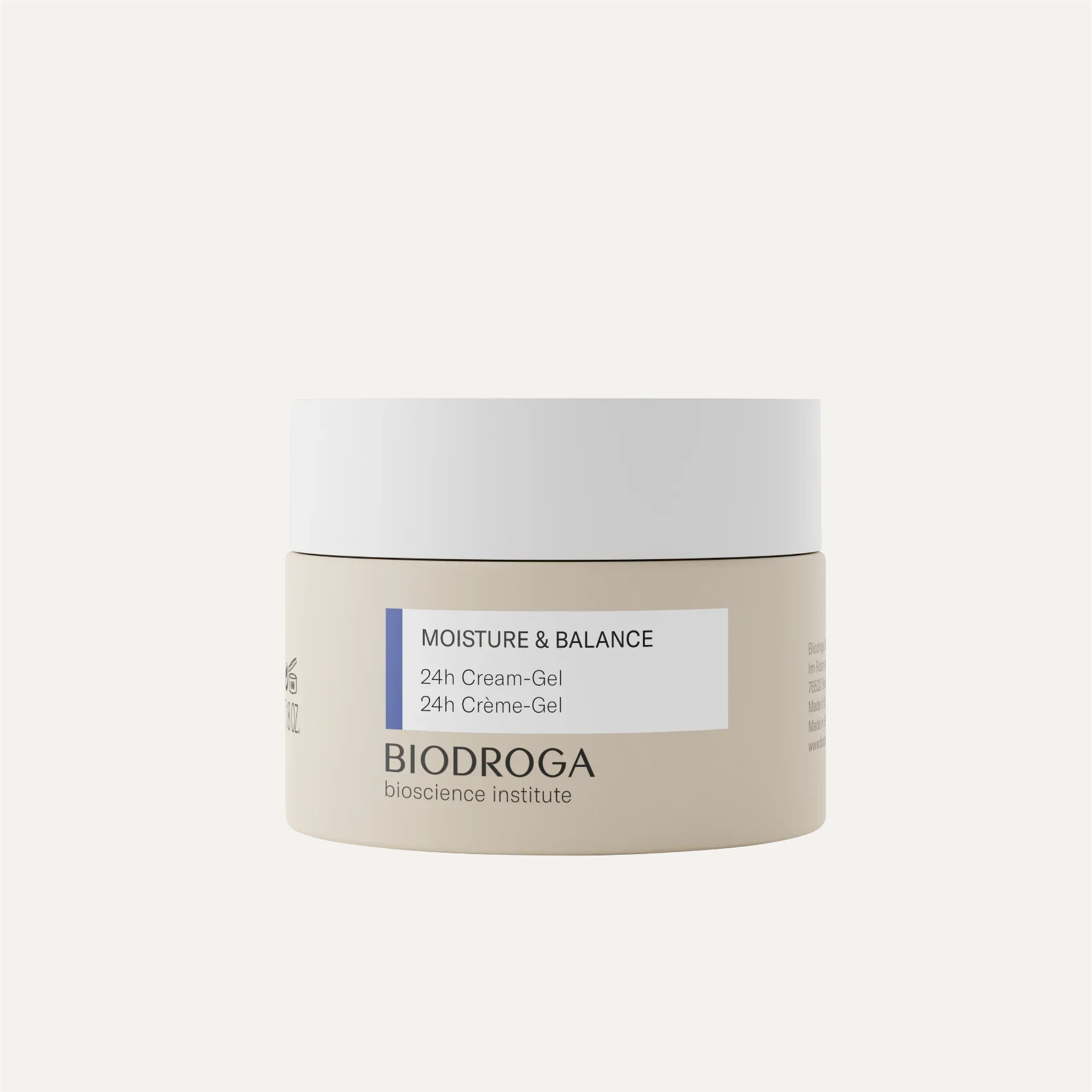 MOISTURE & BALANCE 24 HR CREAM GEL Bioscience Institute