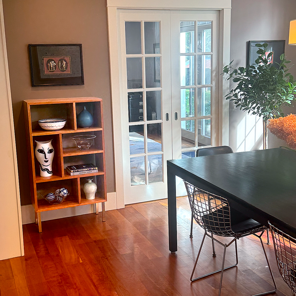 Ellington Display Case in Dining Room, minimal, modern, solid wood