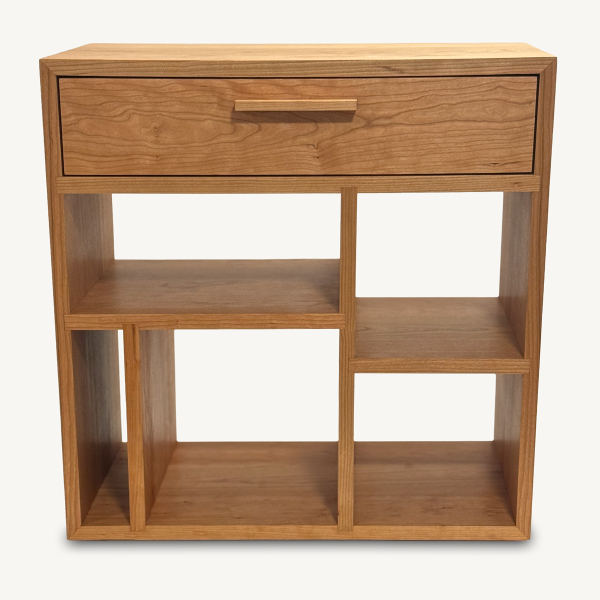 Simone Bedside Table, midcentury, minimal, modern, solid wood