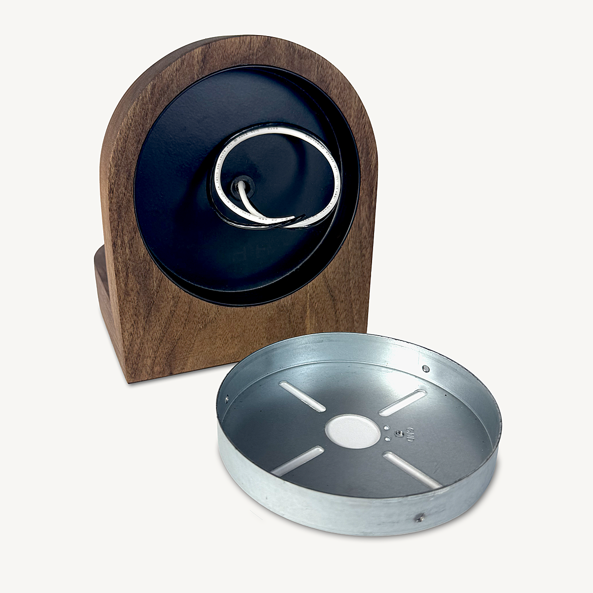 Zella Wall Sconce, mounting plate and hard wiring