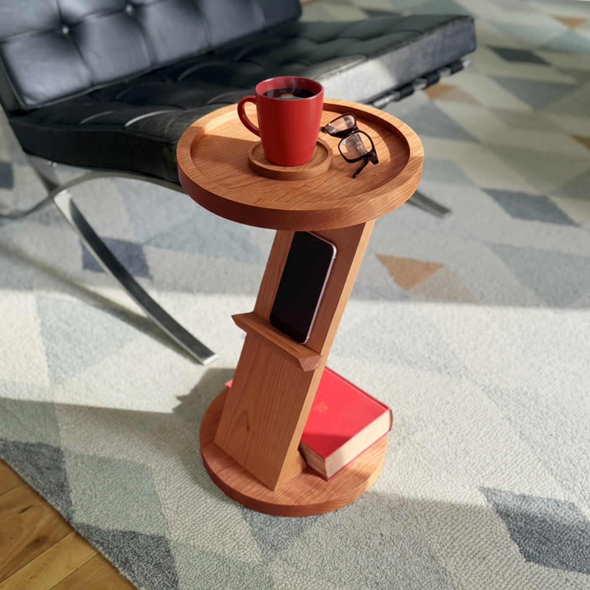 Maya Side Table, solid wood, minimal, modern