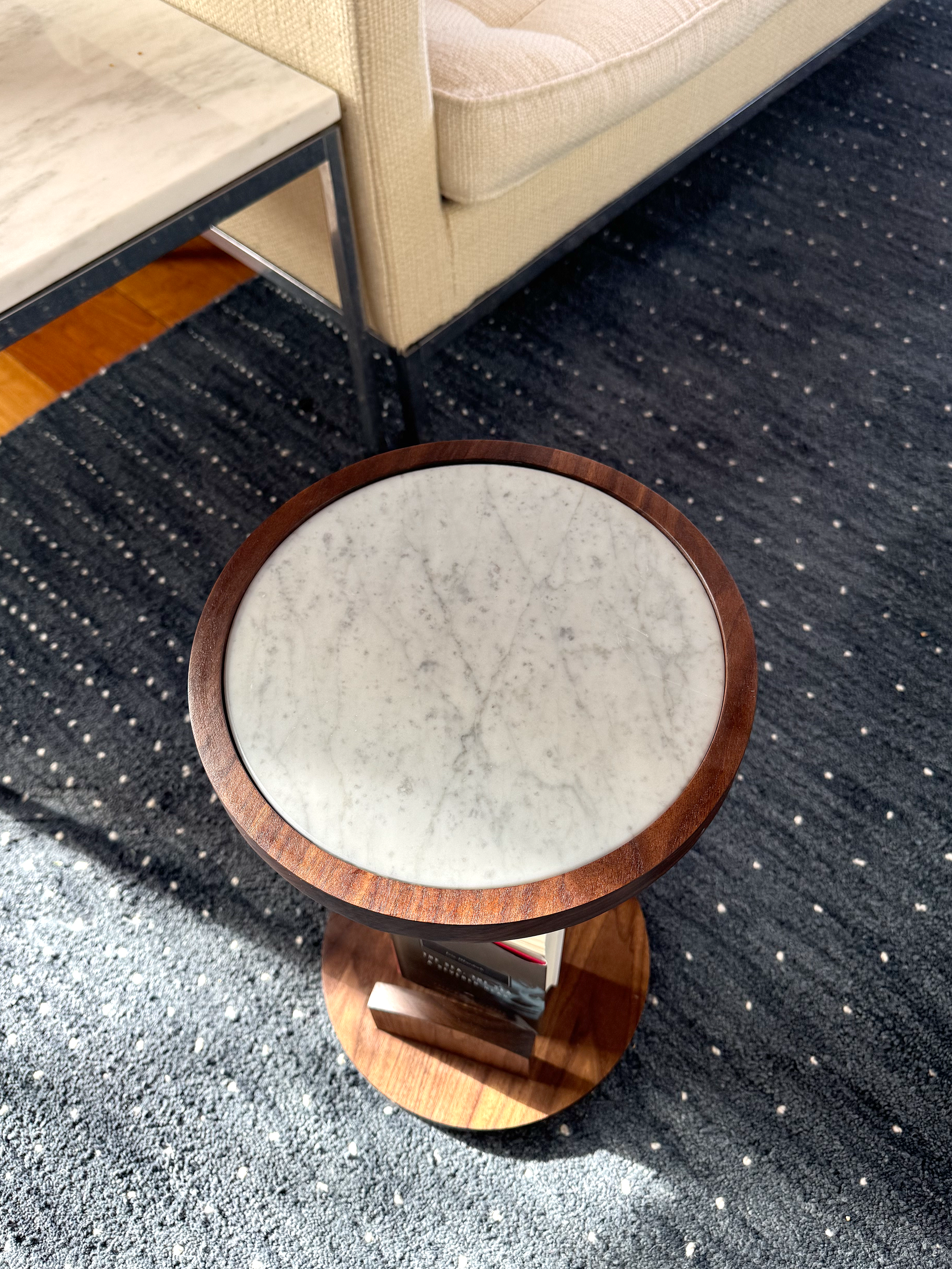 Maya Side Table, solid wood, walnut, minimal, modern