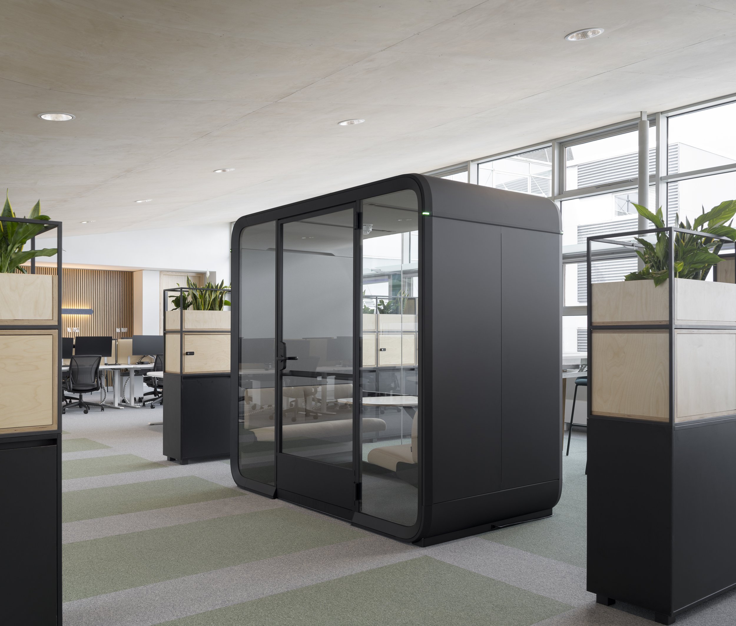 Acoustic pod within office fitout