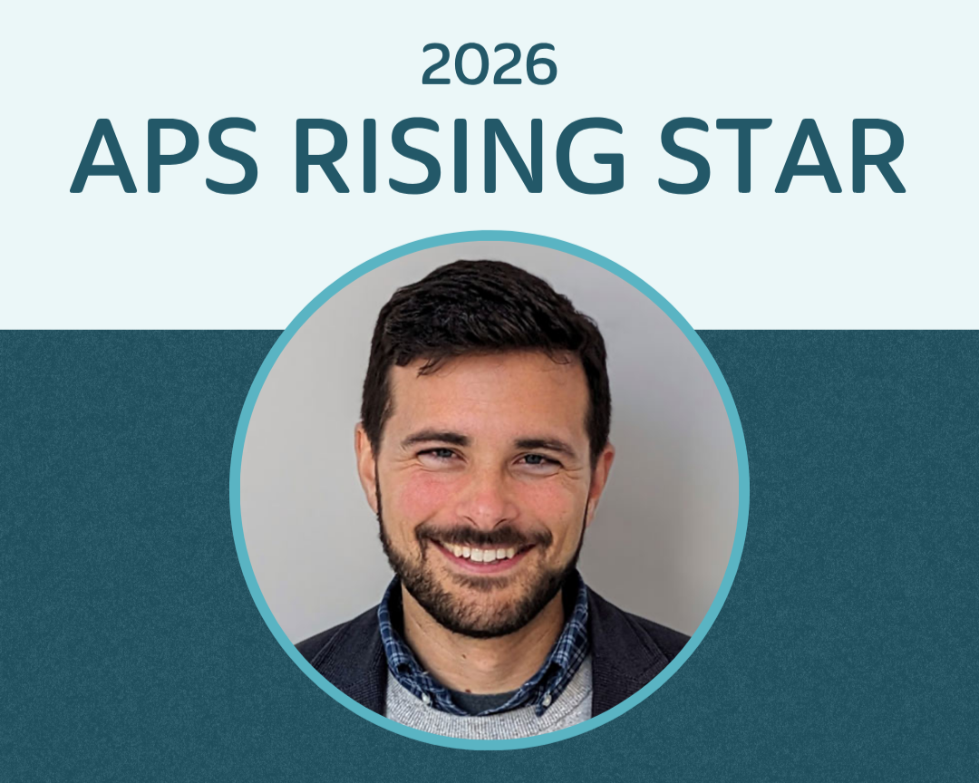 Congratulations Dr. Cowan on being awarded the APS Rising Star Award!