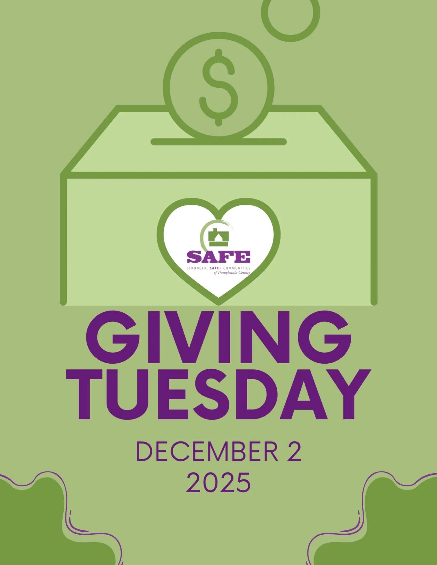 Giving Tuesday is about more than generosity, it&rsquo;s about impact.

When you donate to SAFE, you help provide shelter, advocacy, and support to survivors of domestic violence and sexual assault when they need it most.

Give a gift that helps crea