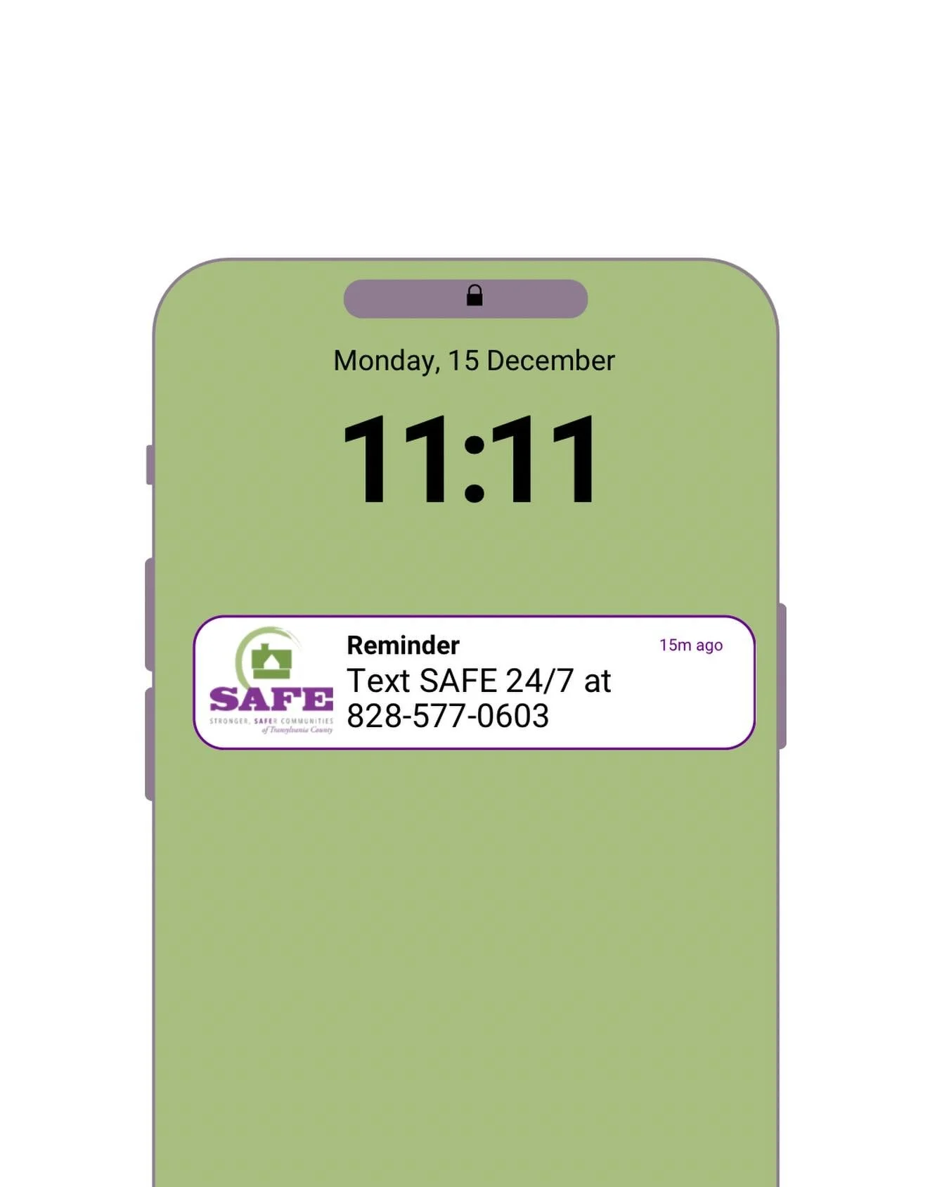 New resource available!
Clients who are unable to call our hotline can now text us 24/7 for questions, support, and assistance!
