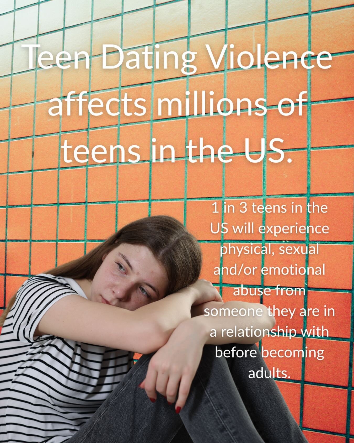Teen dating violence is more common than many realize. 1 in 3 U.S. teens will experience physical, sexual, or emotional abuse from someone they&rsquo;re in a relationship with before becoming adults. 
Source: loveisrespect.org