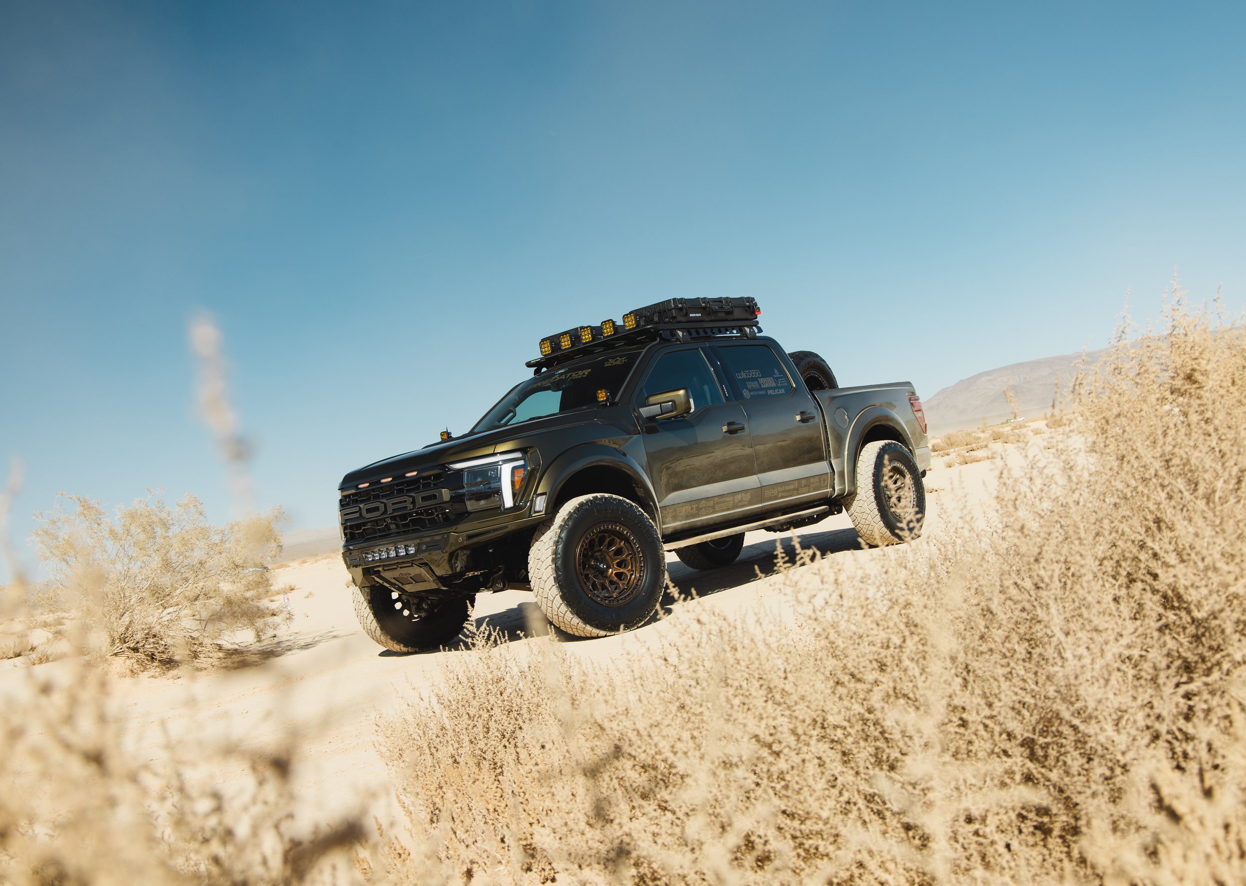 Our Fully custom Ford Raptor that we built for SEMA 2024. Equipped with all the offroad gear and accessories you need from ADD Bumpers, 37 inch tires, Roof Rack, LED Lighting, and much more.