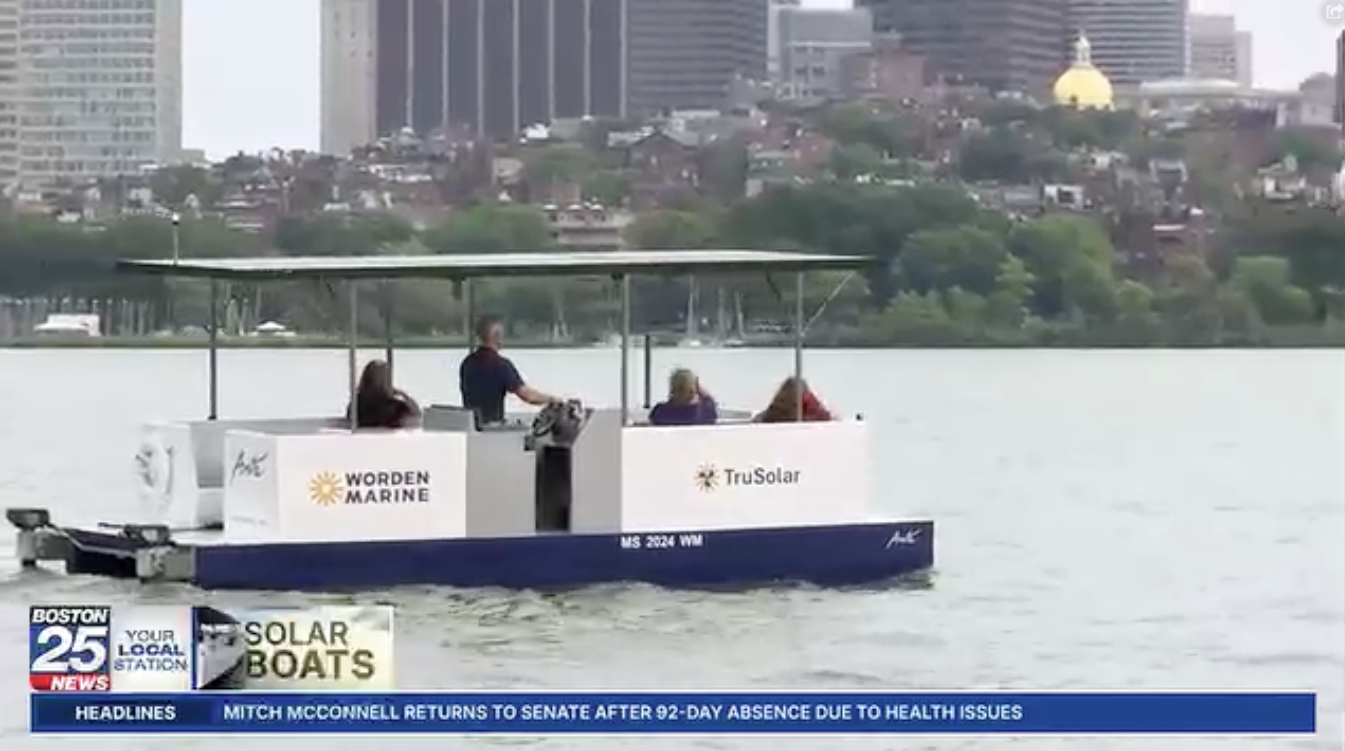 Solar-powered boats built in New England could change the future of boating
