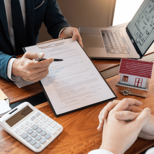 Image depicting a real estate transaction