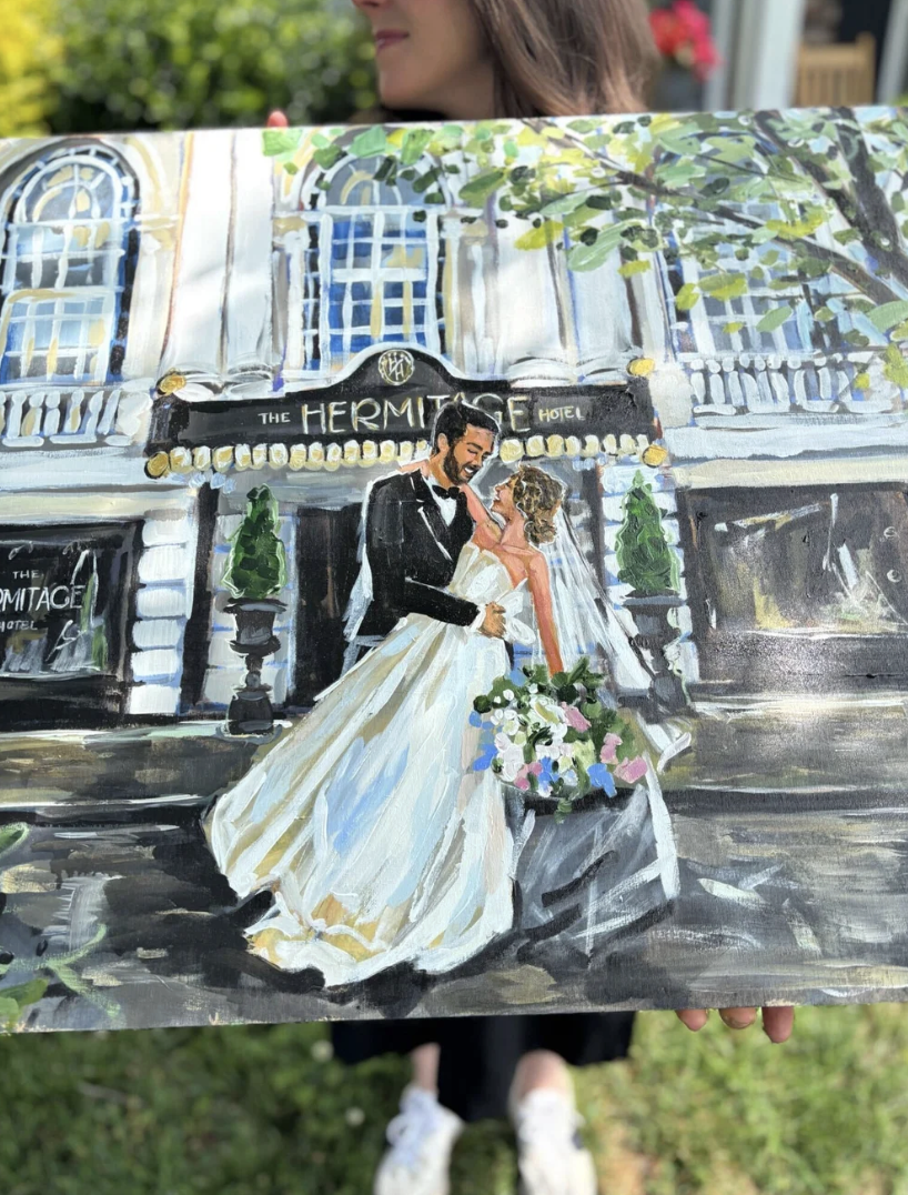Live Painting Candler Farrell The Hermitage Hotel 