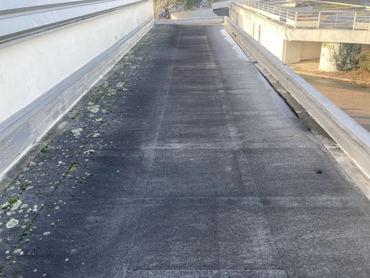 nspection visuelle de l'étanchéité bitume sur toit plat en Charente