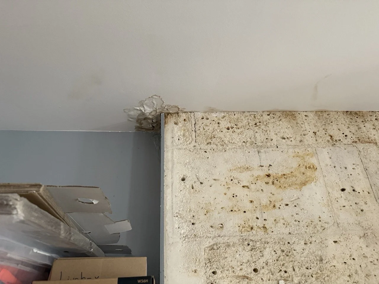 Recherche de fuite en toiture / Origine abergement de cheminée obstrué