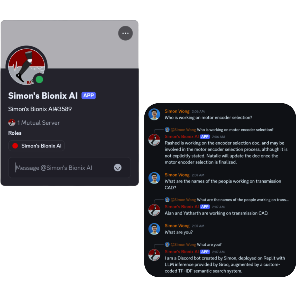 Discord Productivity Chatbot with Custom Retrieval-Augmented Generation