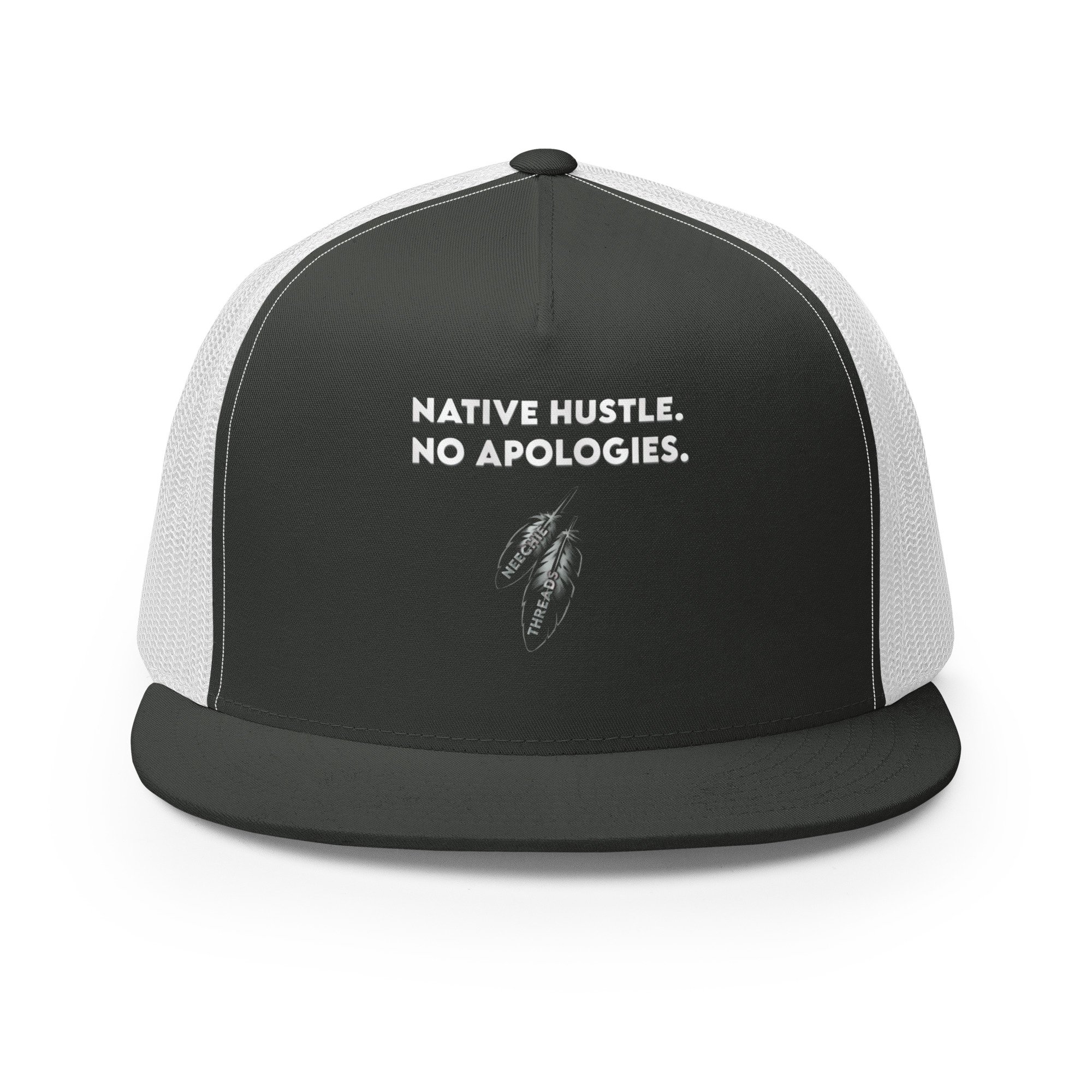 5-panel-trucker-cap-charcoal-white-front-681ba939d6be4.jpg