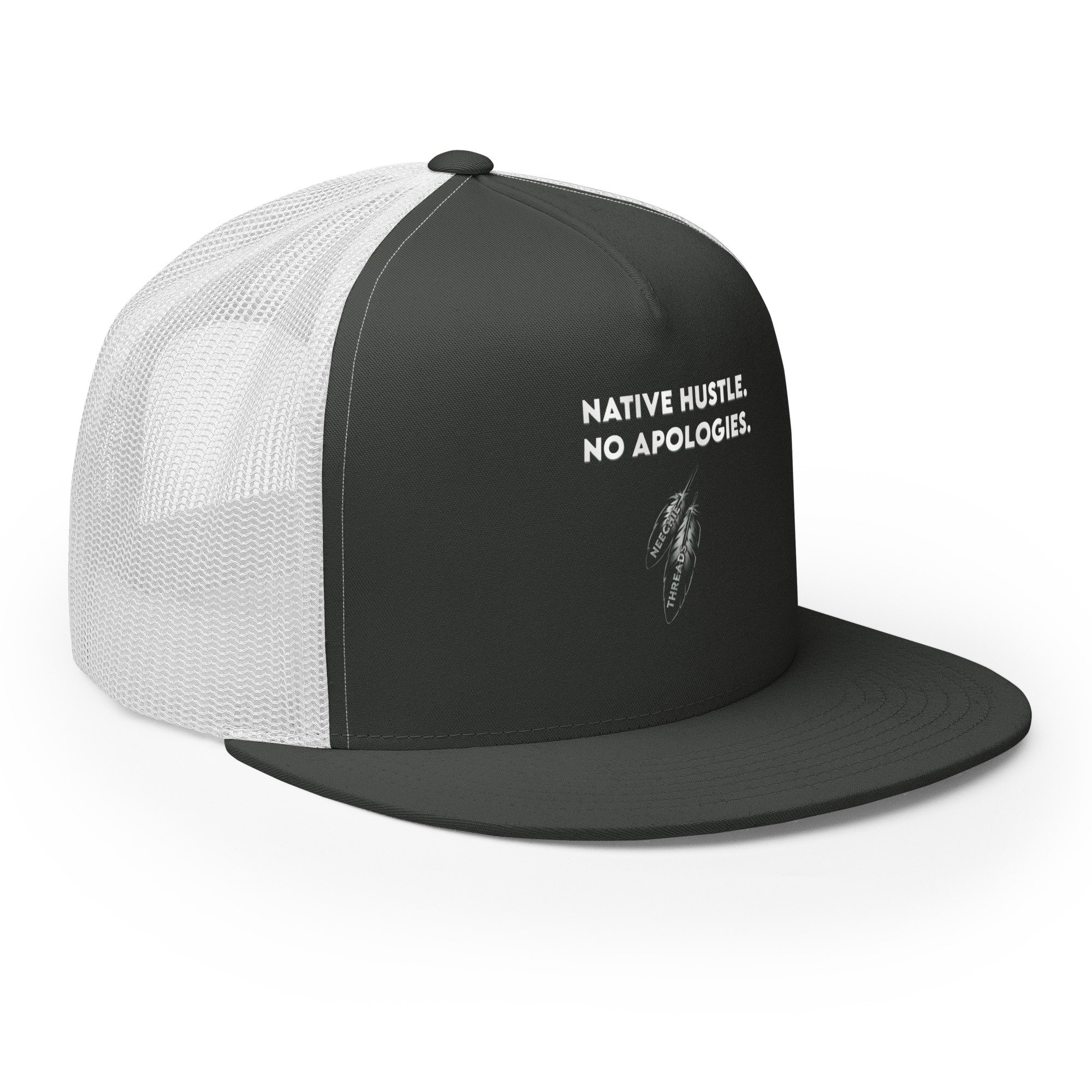 5-panel-trucker-cap-charcoal-white-right-front-681ba939d6e4f.jpg