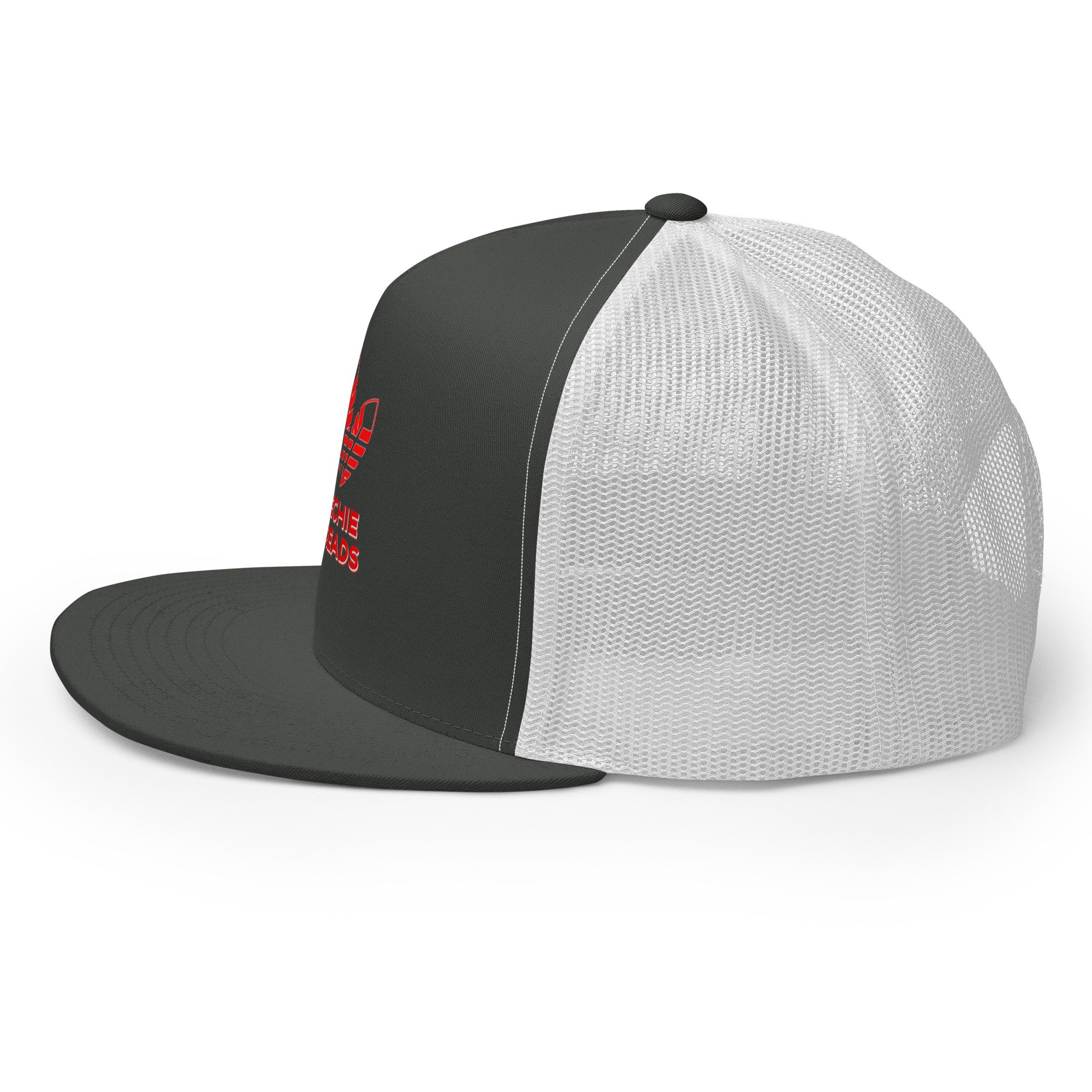 5-panel-trucker-cap-charcoal-white-left-681bb5547016e.jpg