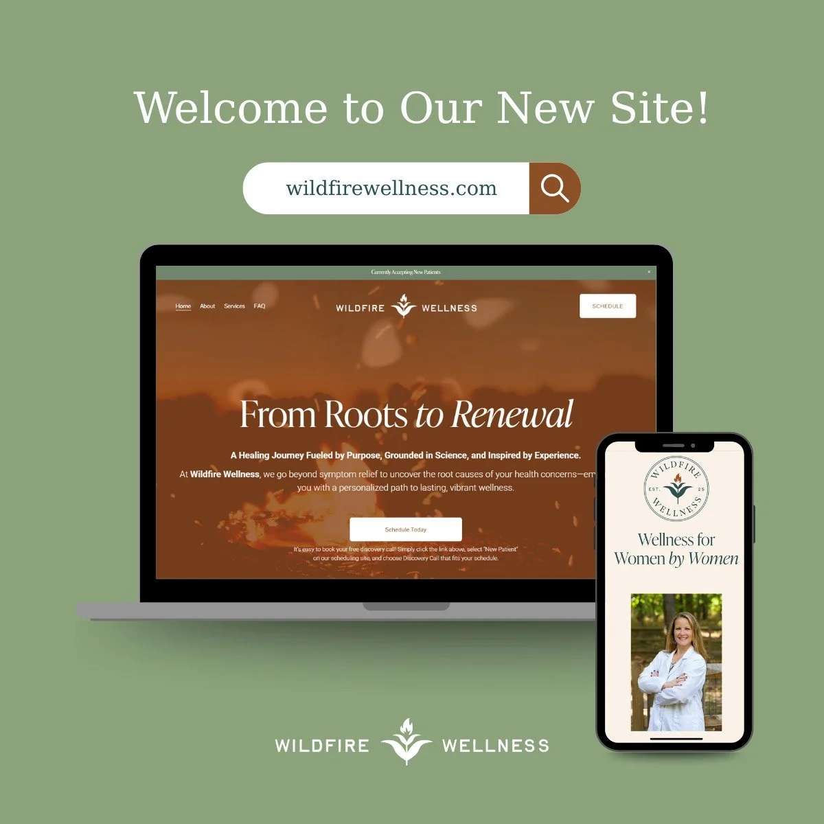 🌿 We&rsquo;re live! Introducing Wildfire Wellness &ndash; a fresh space for growth, healing, and transformation.

Whether you&rsquo;re looking to reconnect, recharge, or simply breathe, we&rsquo;re here for the journey.

✨ Explore the new site

💬 S