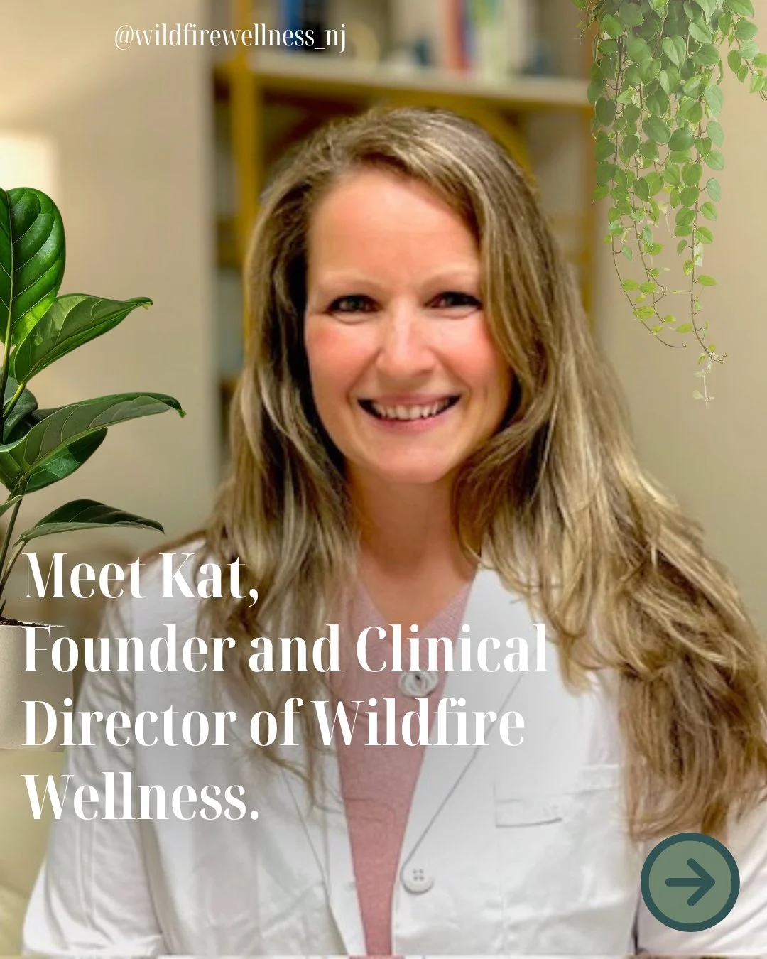 Hi, I&rsquo;m Kat 👋🏼
MSN, MS, RN, FNP-BC

I&rsquo;m Kathryn Farrell, Founder and Clinical Director of Wildfire Wellness. I help women in their 30s, 40s, 50s and beyond feel like themselves again. I serve patients both virtually and in person (Avail
