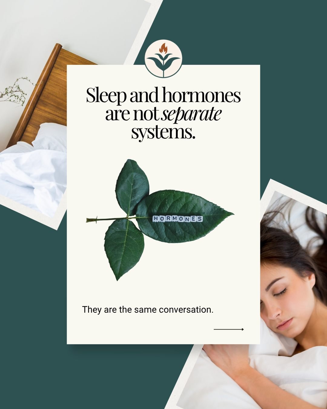 Not sleeping well? It's not a sleep problem. It's a hormone problem.
🔥 Book a discovery call at wildfirewellness.com ➡️ LINK IN BIO.

Sleep and hormones aren't two systems. They're one conversation your body is having with itself.

Cortisol should p