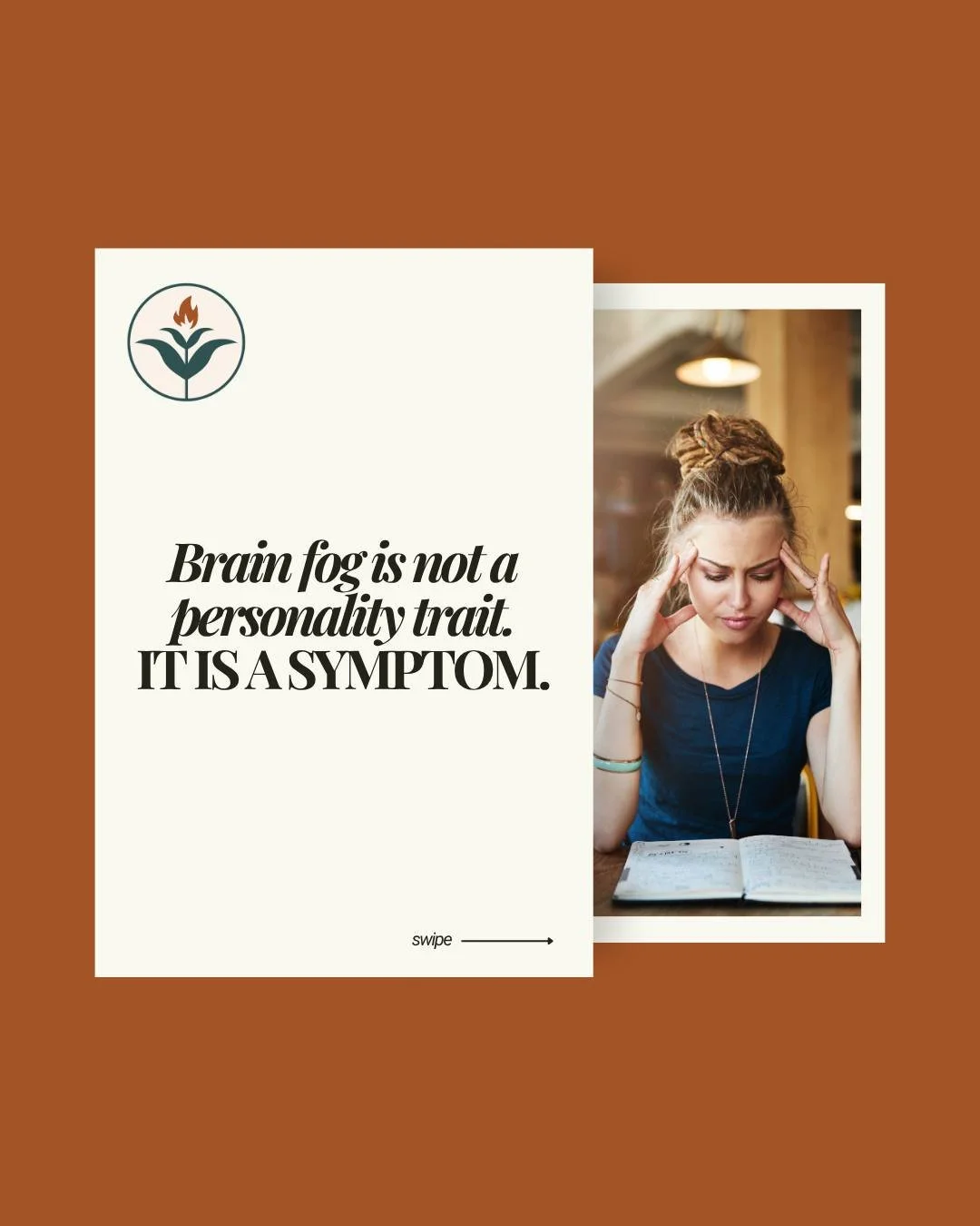 Brain fog is not a personality trait. It is a symptom.

If you're struggling to concentrate, losing words mid-sentence, or feeling mentally slower than you used to &mdash; that is not stress. That is not age. That is your body sending a signal, and t