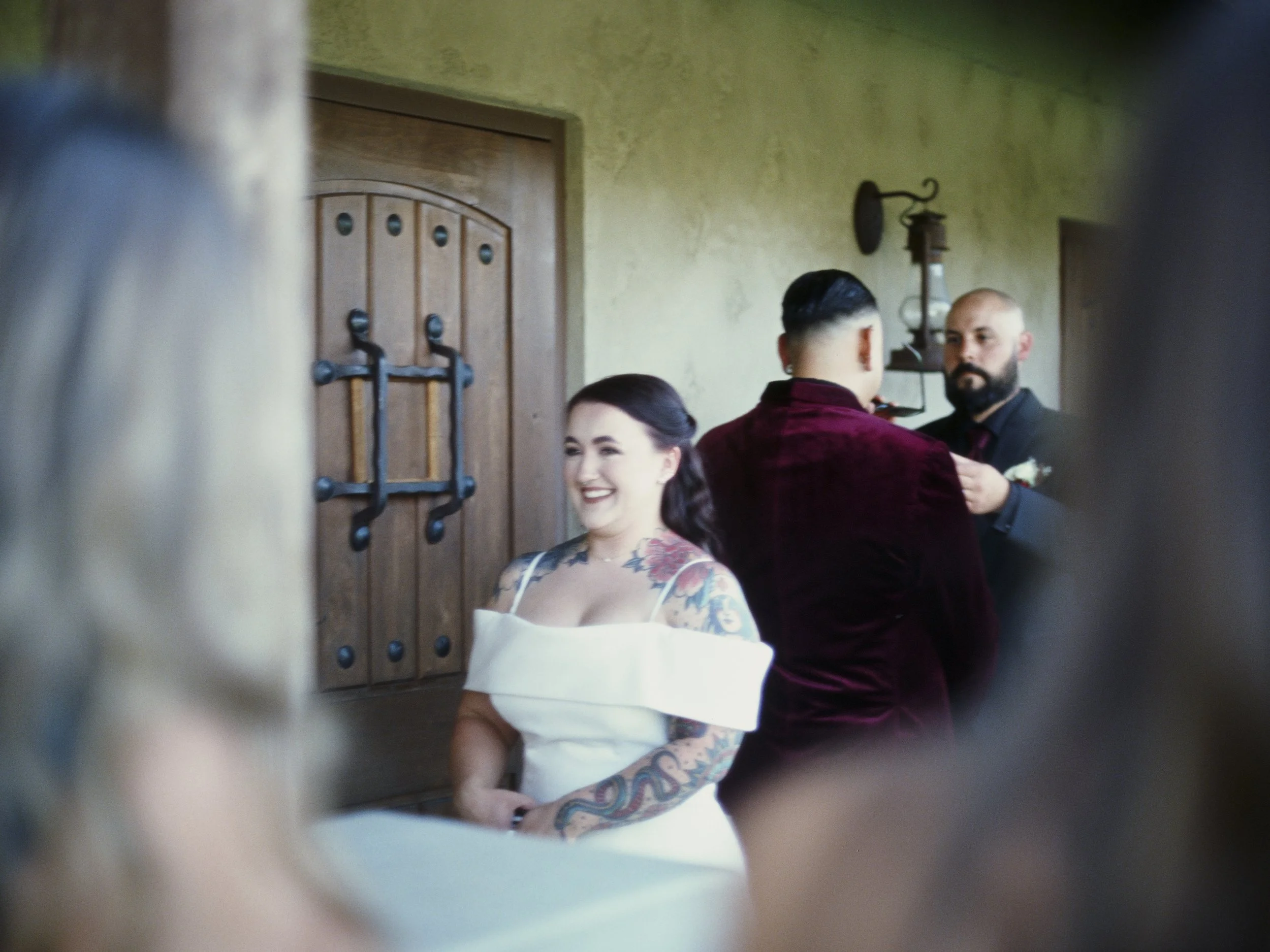 Los Angeles wedding photographed on film with a cinematic and artistic style