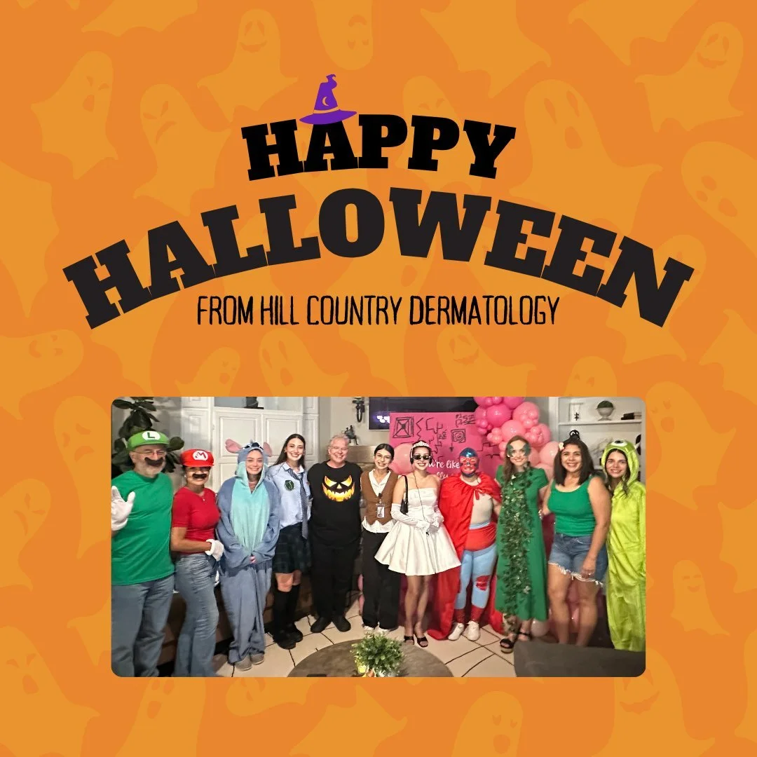 Happy Halloween from the HCD team! 👻🎃 We had such a fun time at our annual Costume Party last weekend - swipe to see who took home the costume contest prizes!

#halloweekend #happyhalloween #nbtx #dermatologistsnearme #newbraunfelstx #hillcountryde