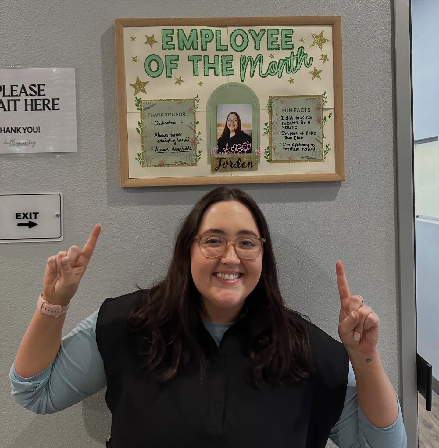 Meet our Employee of the Month for February, Jordan! 💝
Jordan has been with Hill Country Dermatology for the last 5 years, and she&rsquo;s the Lead Medical Assistant for Dr. Brown. She is extremely dependable, kind, and hardworking. She constantly g