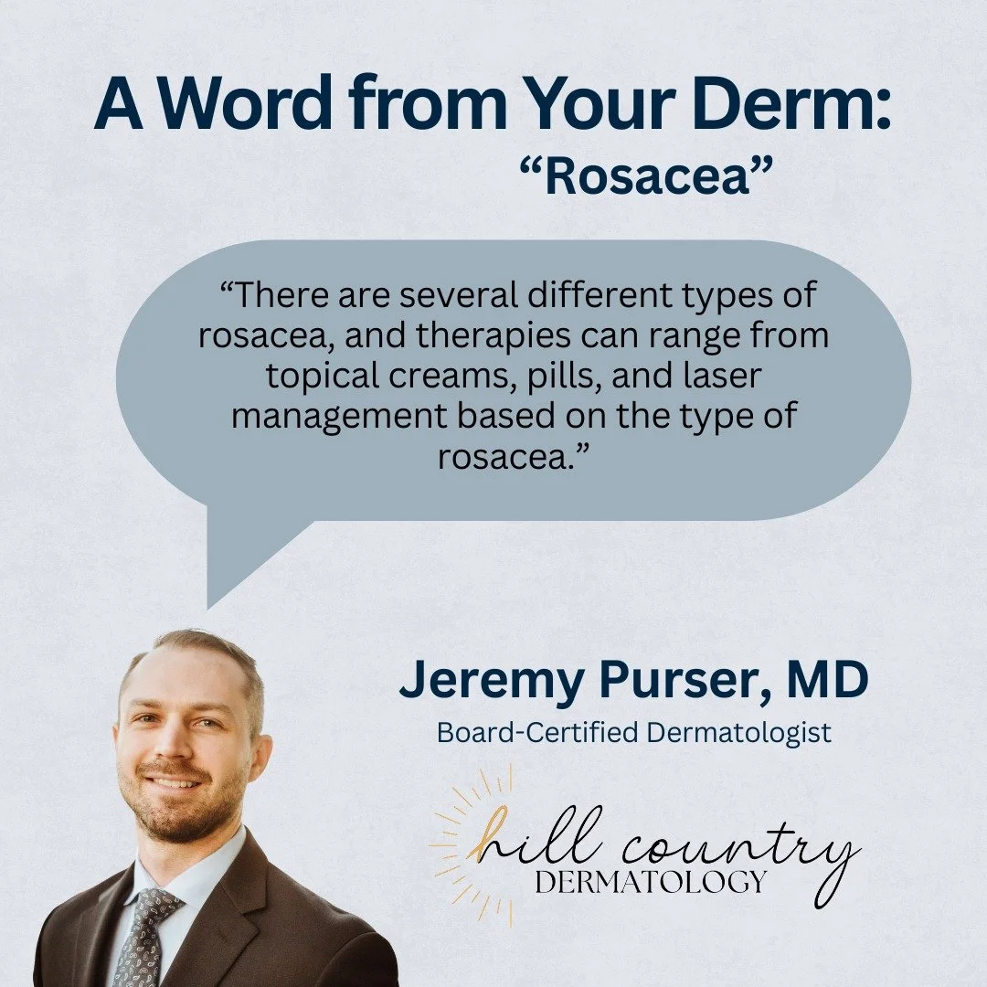 Some types of Rosacea respond best to oral medications, while others improve most with laser treatments. That&rsquo;s why a thorough exam is important to determine your specific subtype and create the most effective treatment plan. ❤️

#newbraunfelst