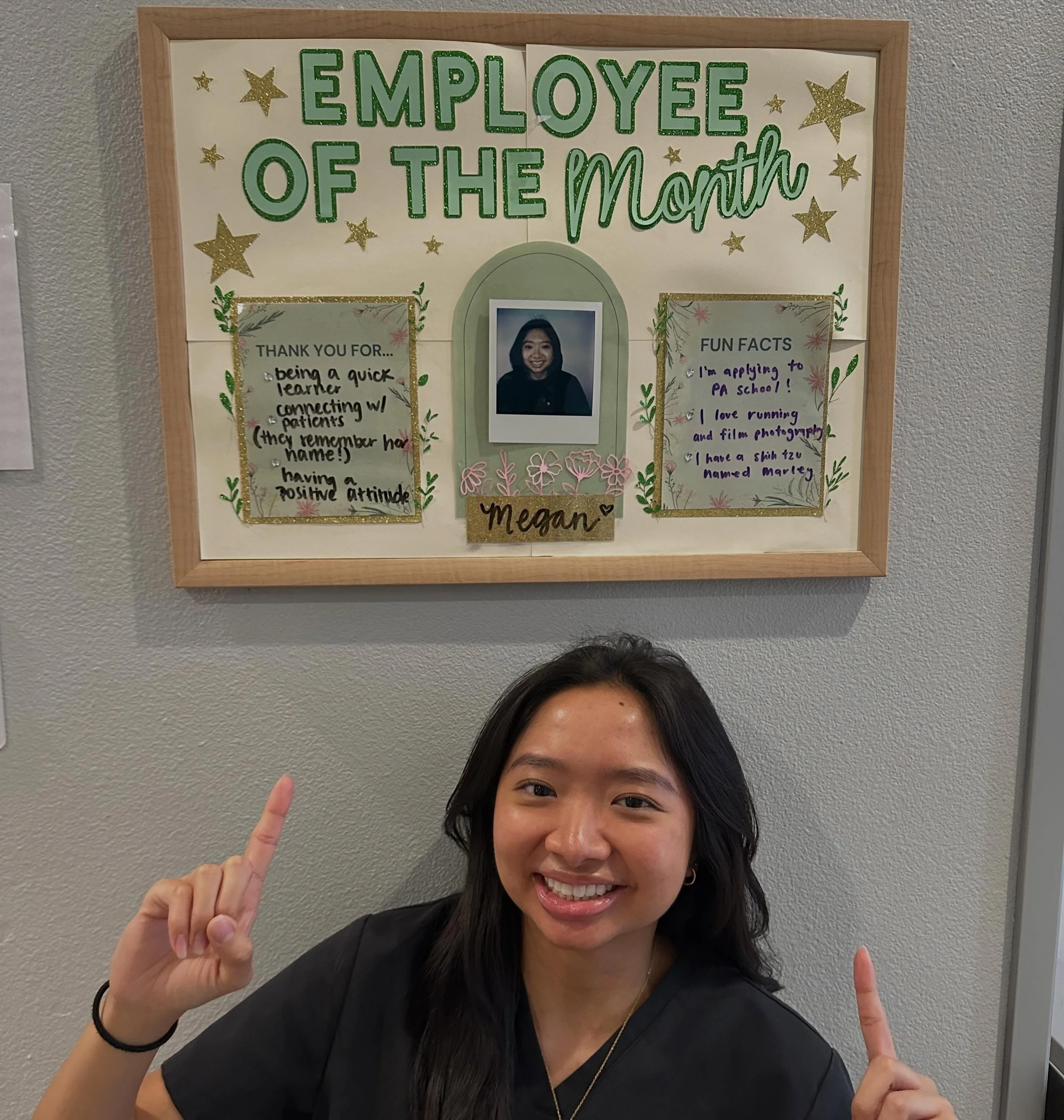 Better late than never, right? It&rsquo;s been a ~busy~ month with transitioning to our new Electronic Medical Record system (thank you for your patience everyone!) but we had to still honor our May Employee of the Month, Megan! She makes great conne