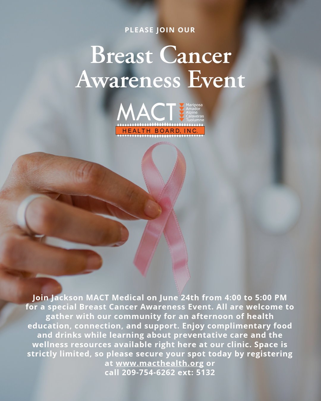 Breast Cancer Awareness Event. Jackson, CA