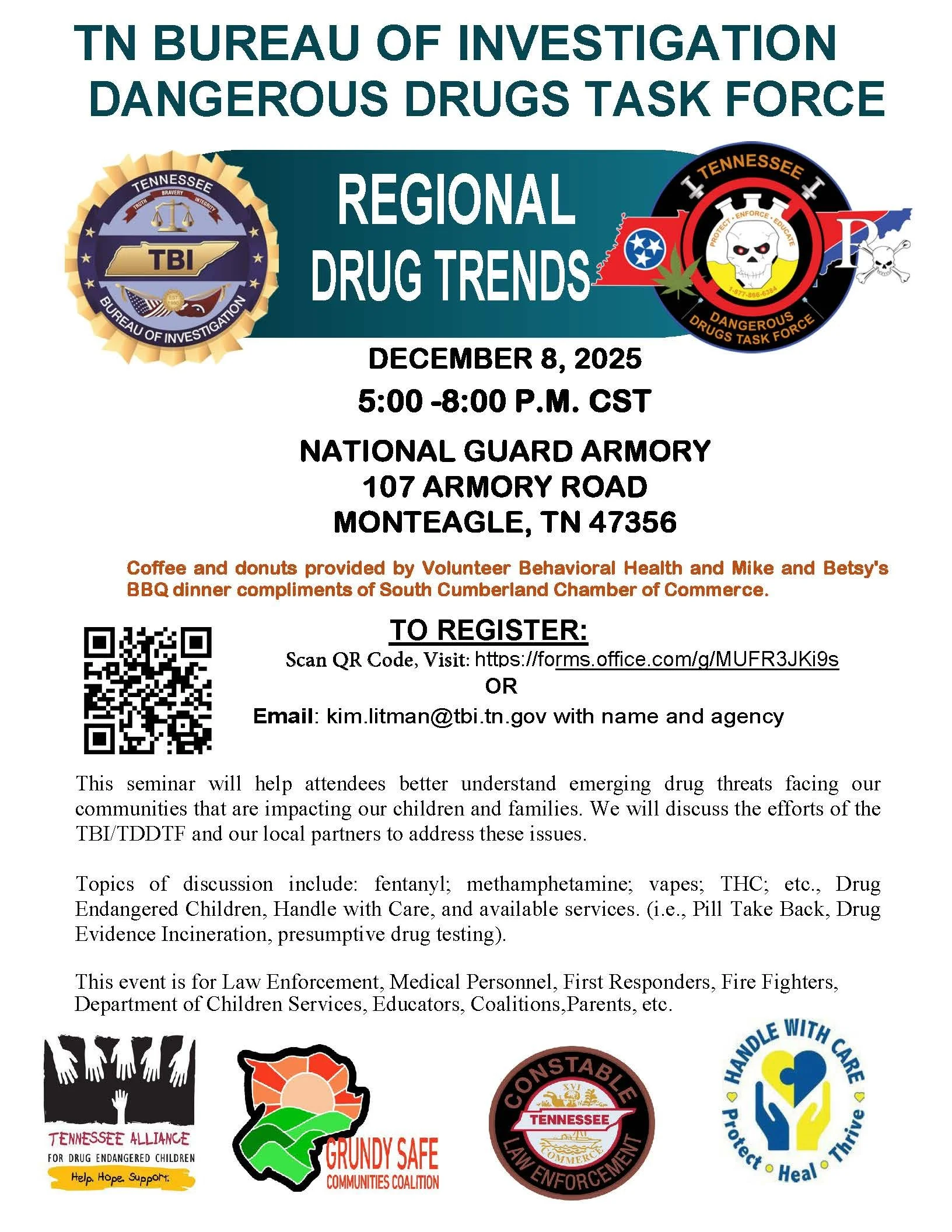 Dangerous Drug Task Seminar for Parents, Educators, First Responders, and Community Members