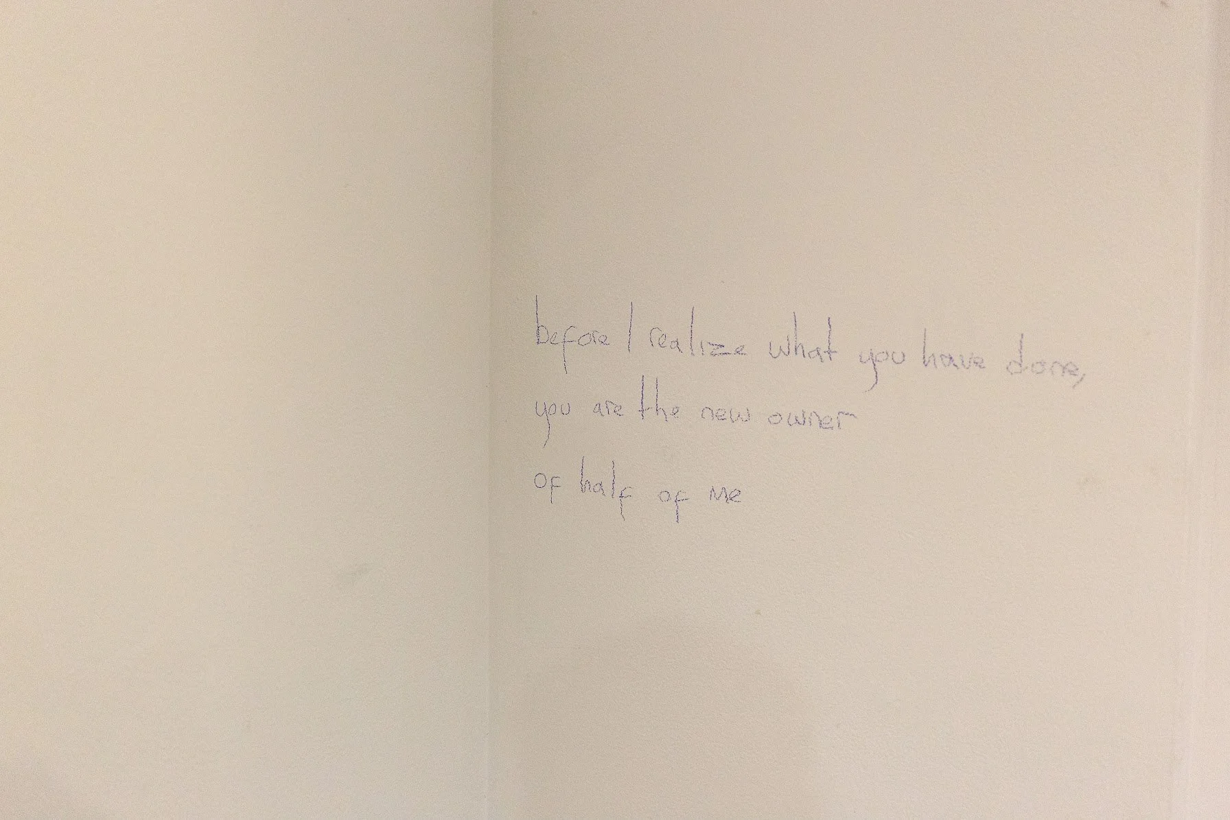 Colored pencil on wall