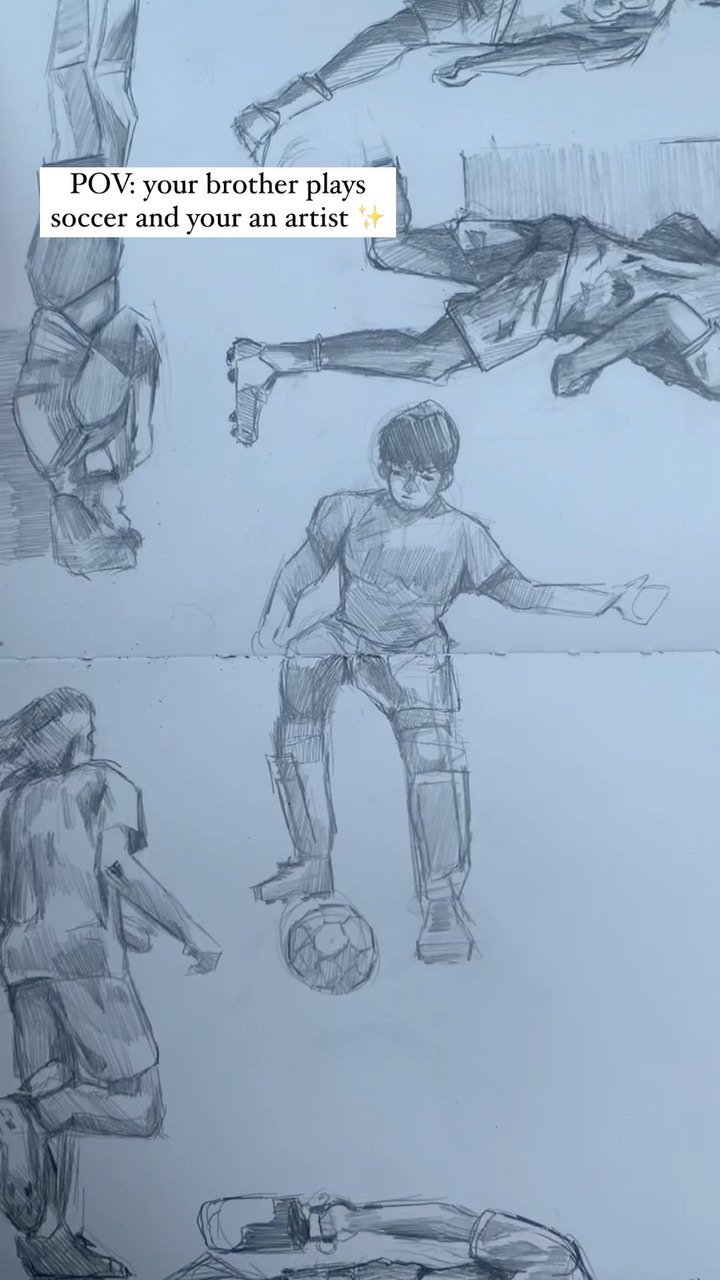 thanks for the references @dylan._.hembree
.
.
.
I woke up at 5:00 for this- #tradtionalart #sketch #art #artistsoninstagram #student #soccer #soccerlife #sibling #youngersister #siblinggoals #soccerfamily #soccerdrawing #pencil #sketchbook #surfsocc