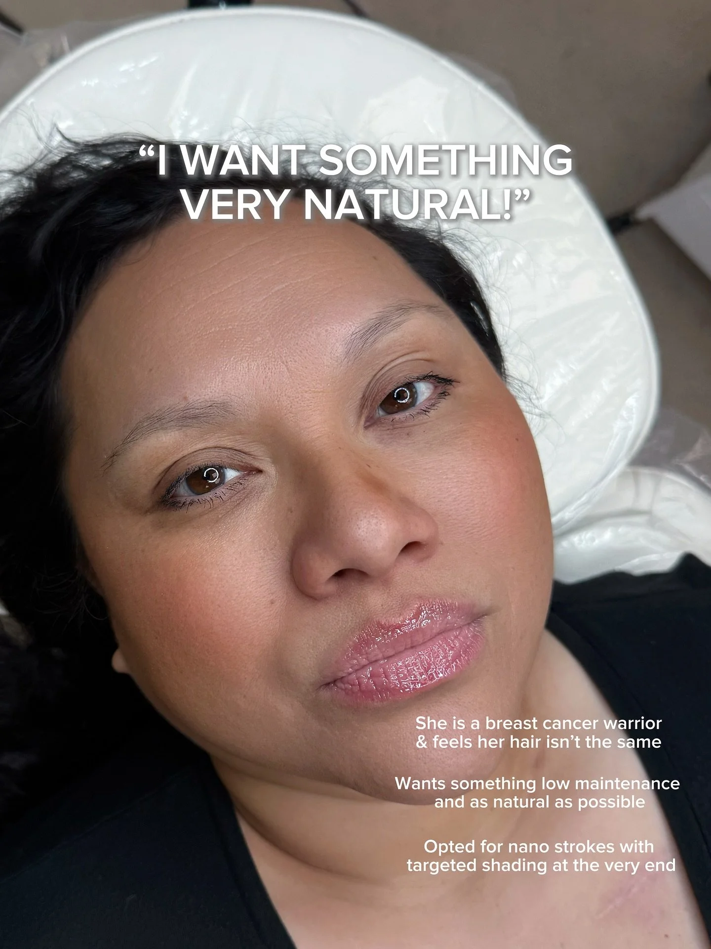 New nano hairstrokes + minimal shading for the most beautiful soul ever!! She felt her hair was just never the same, so I&rsquo;m glad I could help boost her confidence. 🥹 Doing brows can truly be so rewarding. 

𝘽𝙊𝙊𝙆 𝙒𝙄𝙏𝙃 𝙎𝘼𝙍𝘼𝙃 
↳ text