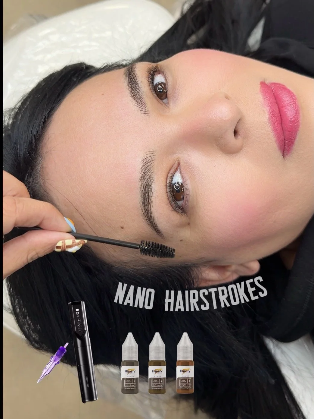 Isn&rsquo;t she gorgeous 🥹 We did full nano hair-strokes here, since my client wanted something very natural and low maintenance.  The perfect enhancement for her brows! 

Using buff PMU machine @buff_pmu @seduxpro &amp; hanafy pulse line!

𝘽𝙊𝙊𝙆
