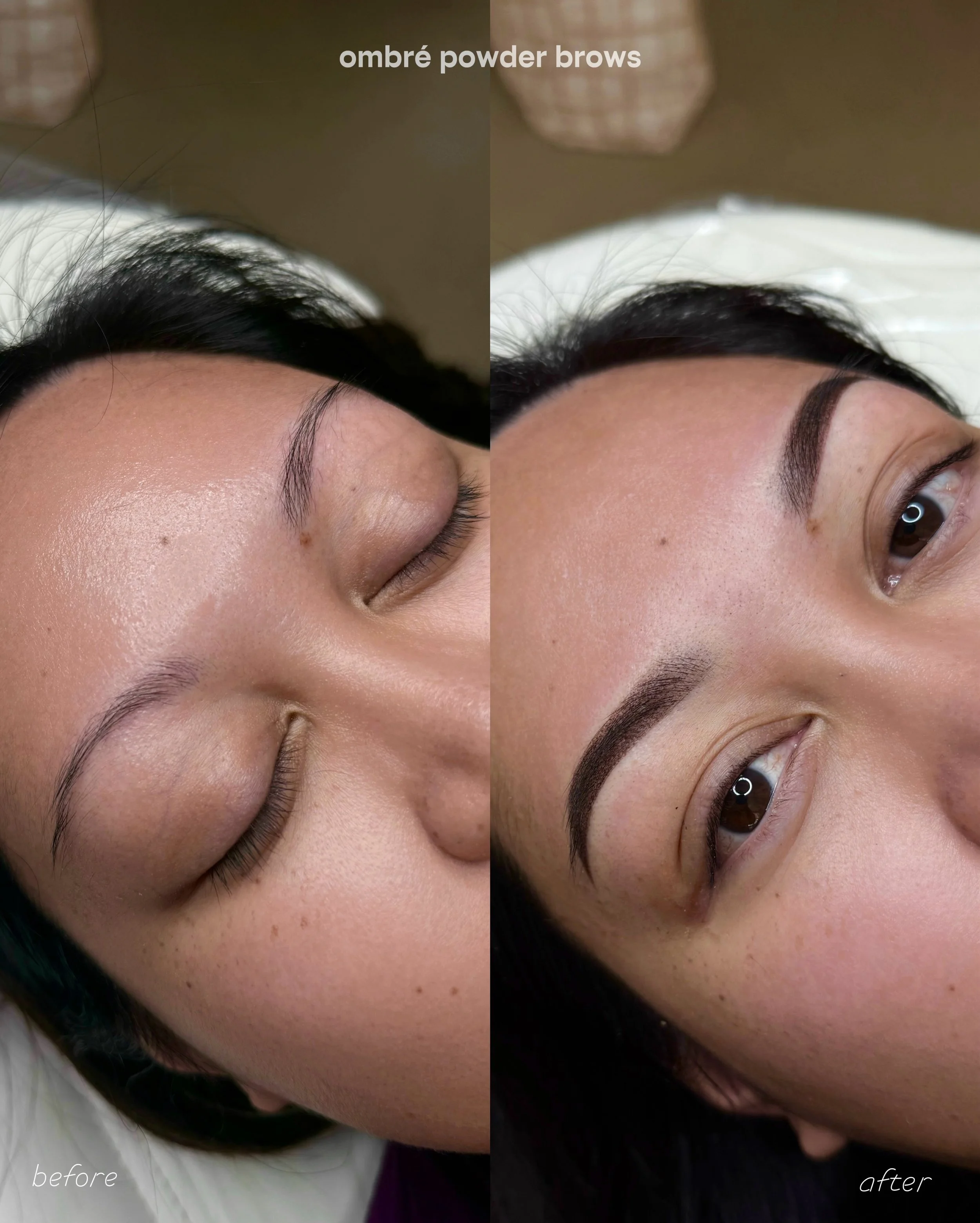 OMBR&Eacute; POWDER BROWS ⋆˙⟡♡
I think ombr&eacute; powder will always be my favorite 🫣 Suitable for literally everyone, and it&rsquo;s just such a polished beautiful look! I love how my clients brows turned out. She is a new mama, and getting her b