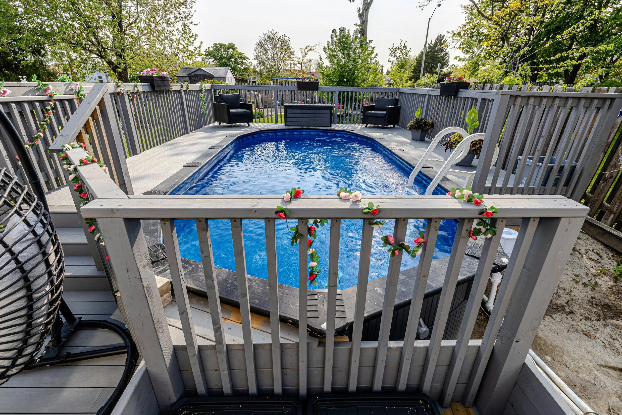 Deck Around Pool painted in Woodluxe