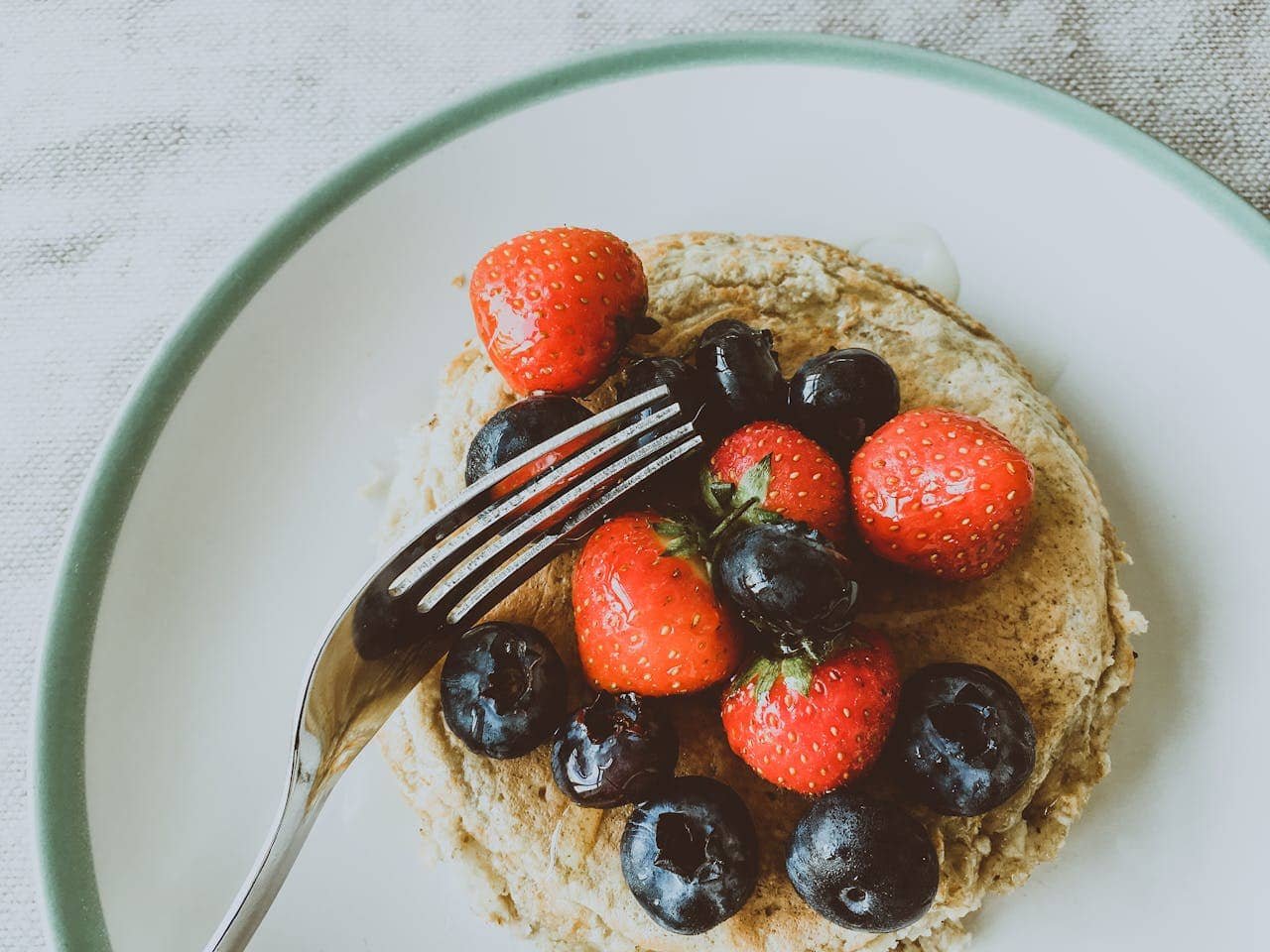 Pancakes au levain écarté