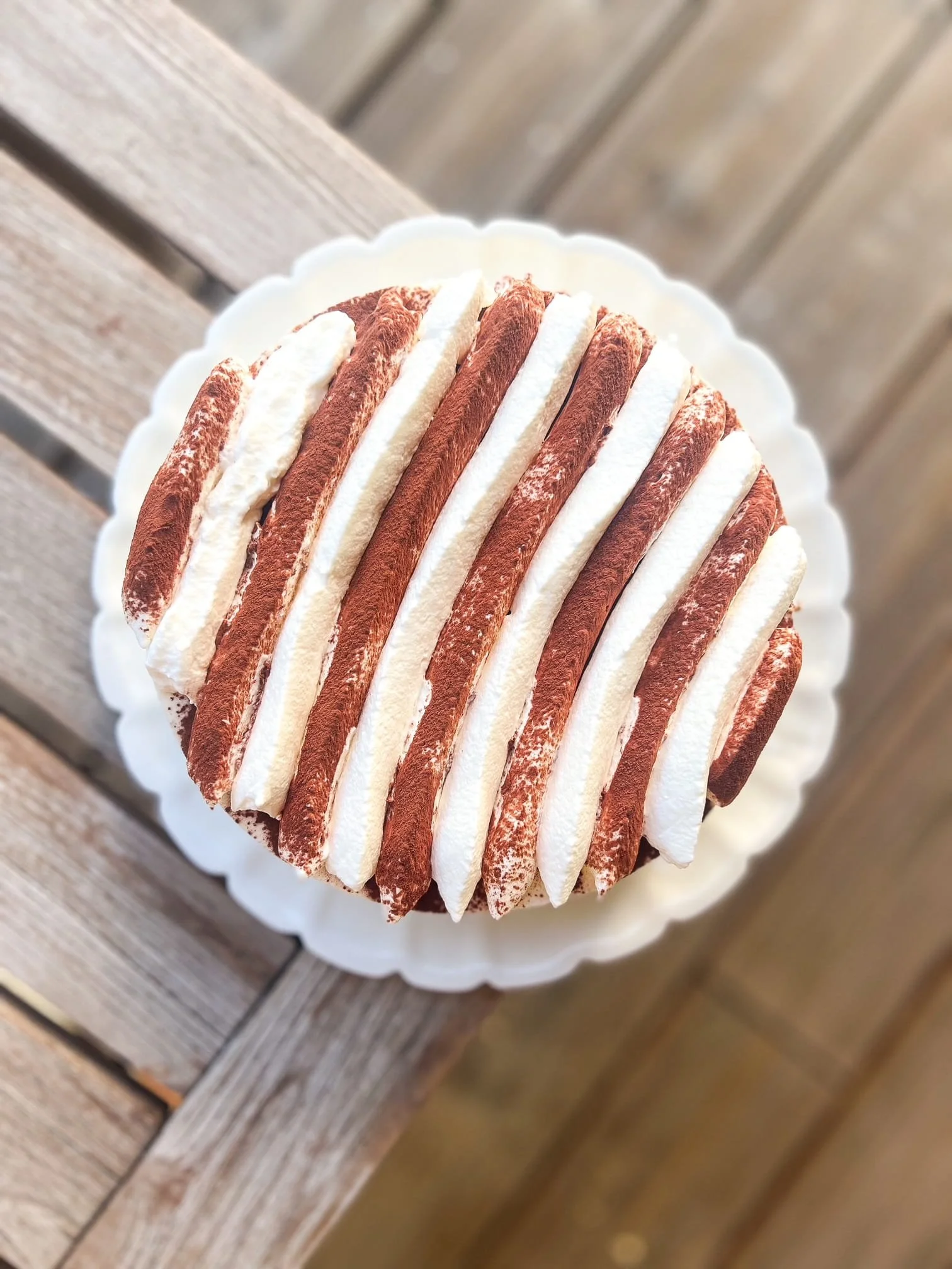 Entremet tiramisu au café d’orge