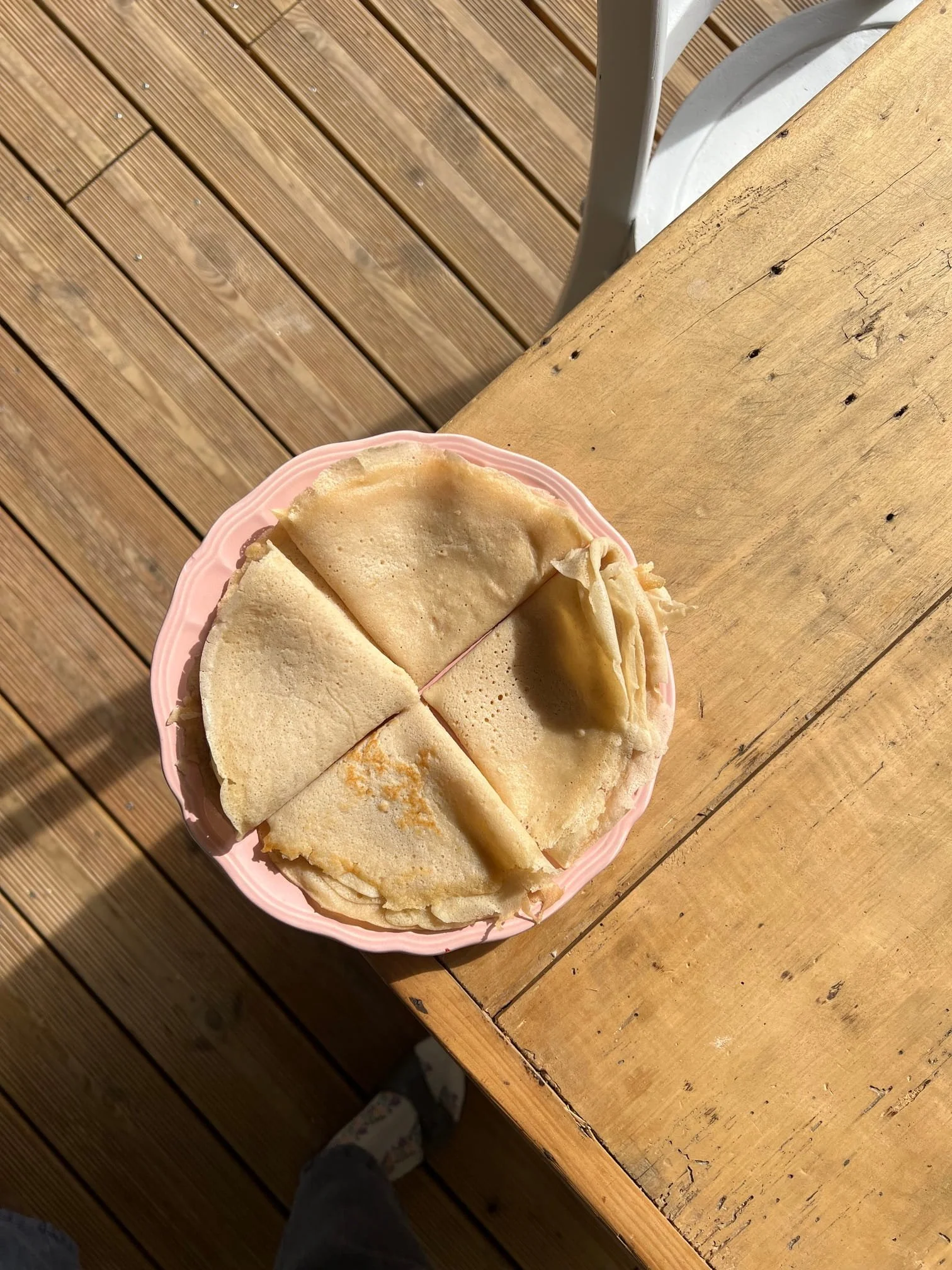 Crêpes au levain et farine complète