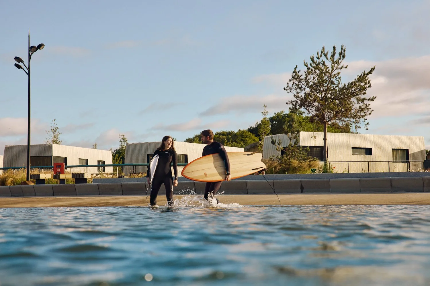 Lost Shore Surf Resort wave pool near The Lighthouse coworking space.