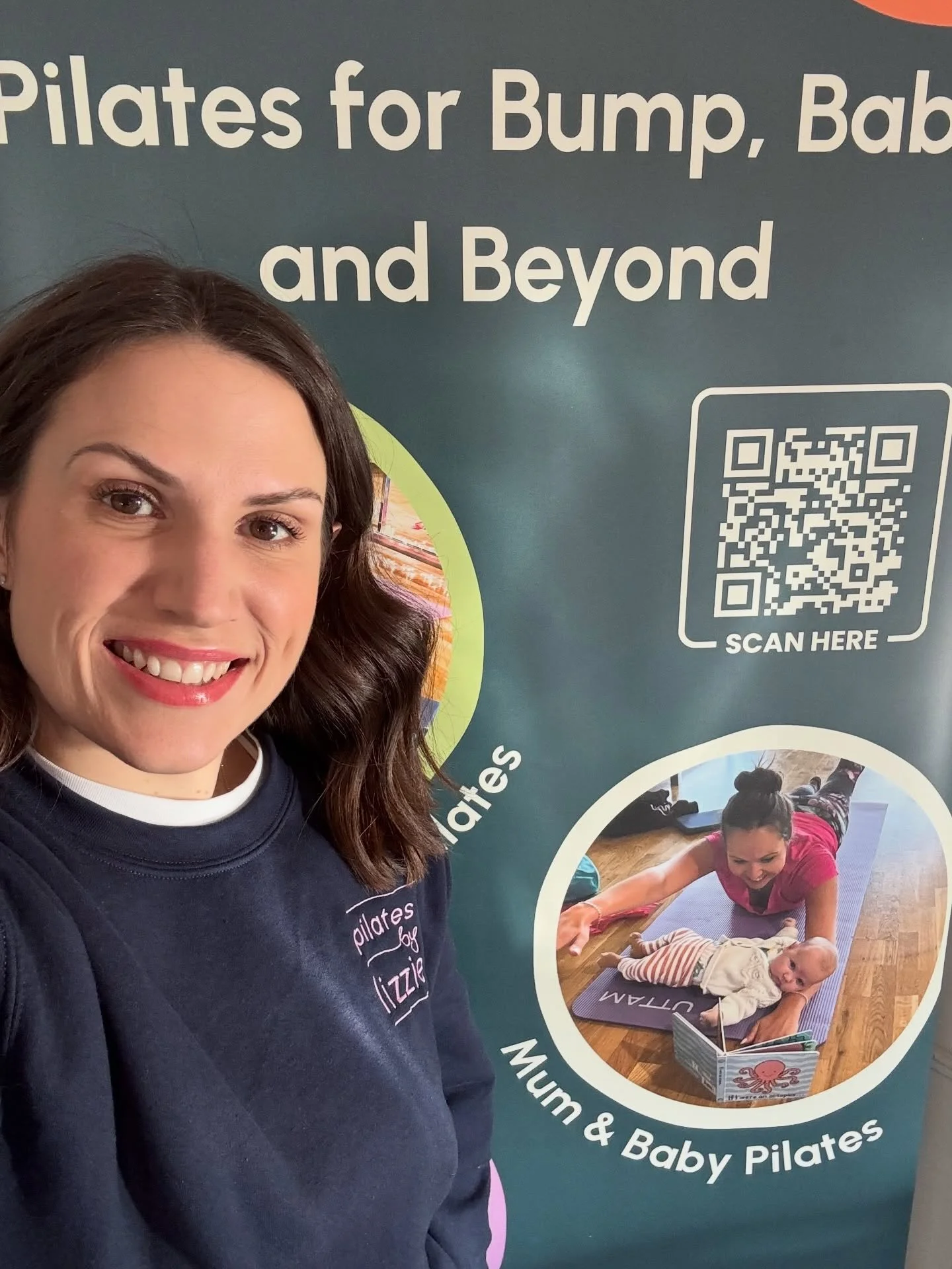 Hi, I&rsquo;m Lizzie 👋

I teach Pilates for real bodies, real life and real tired mums.

Things you might not know about me:

- I have 3 children, two boys and a girl all via c-section (ages 2, 5 &amp; 6)

- I hated being pregnant, every time (this 