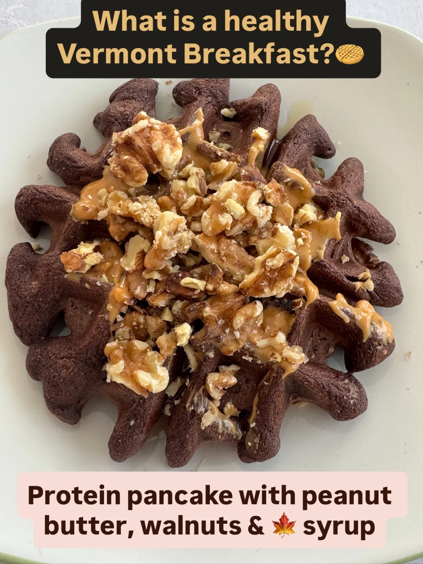 Healthy Vermont breakfast!
#vermontmaplesyrup #healthybreakfast  #kosherfood #jewishnutritionist