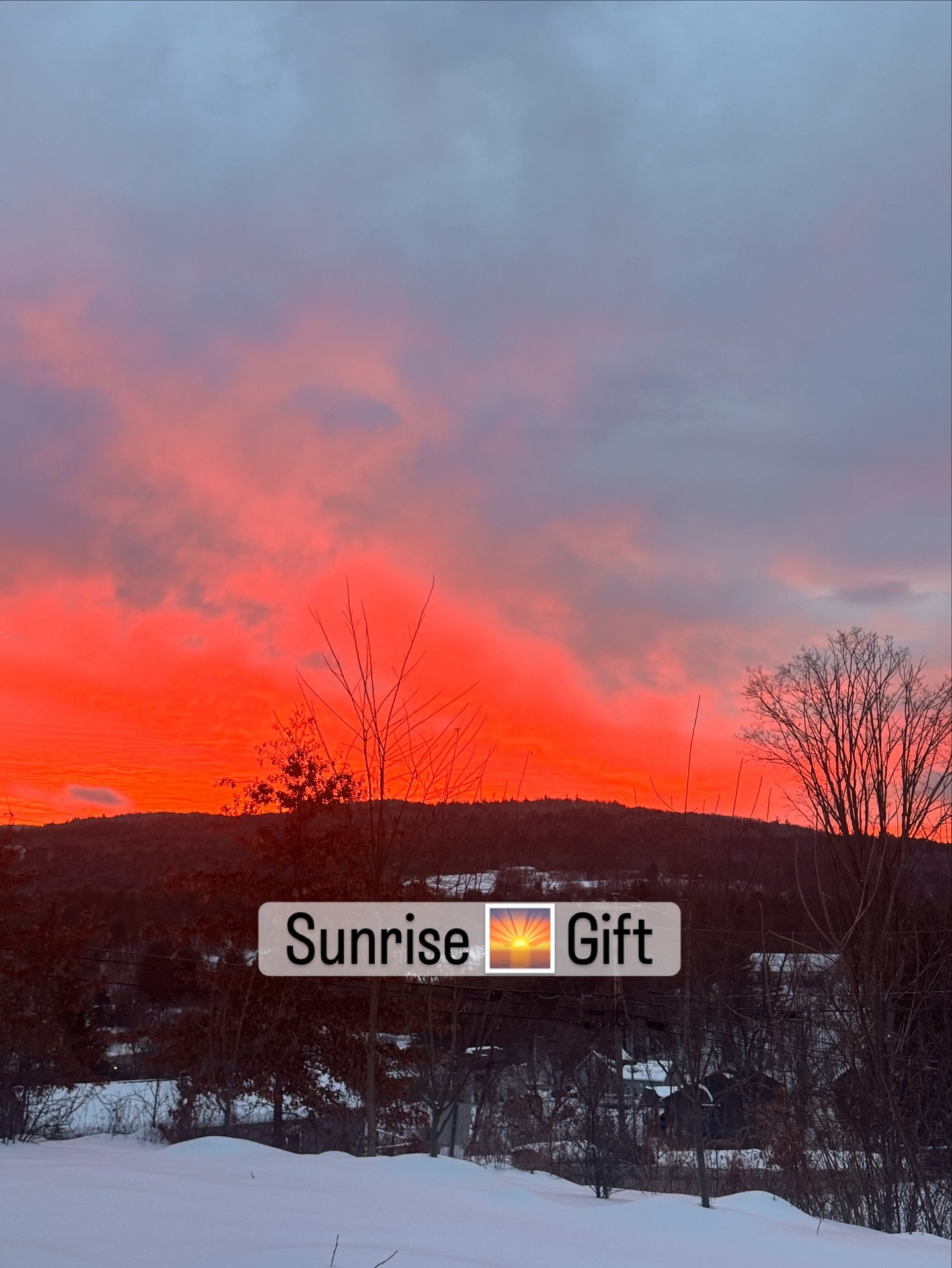 #vermontmorning #vermontwinter #sunrise #vermontsunrise #netz